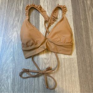 NWT Aerie Ruffle Bikini Top Small
